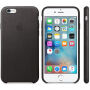 Carcasă originală din piele, pentru Apple iPhone 6S Plus - negru