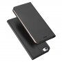 DUX DUCIS husă tip flip pentru iPhone 5 / 5S / SE (2016) - gri închis,