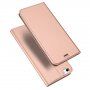 DUX DUCIS husă tip flip pentru iPhone 5 / 5S / SE (2016) - roz-auriu
