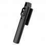 Selfie stick telescopic din aluminiu / trepied cu autodeclanșator pentru iPhone - negru