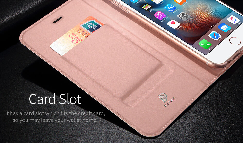 DUX DUCIS husă tip flip pentru iPhone 6 Plus / 6S Plus - gri închis,