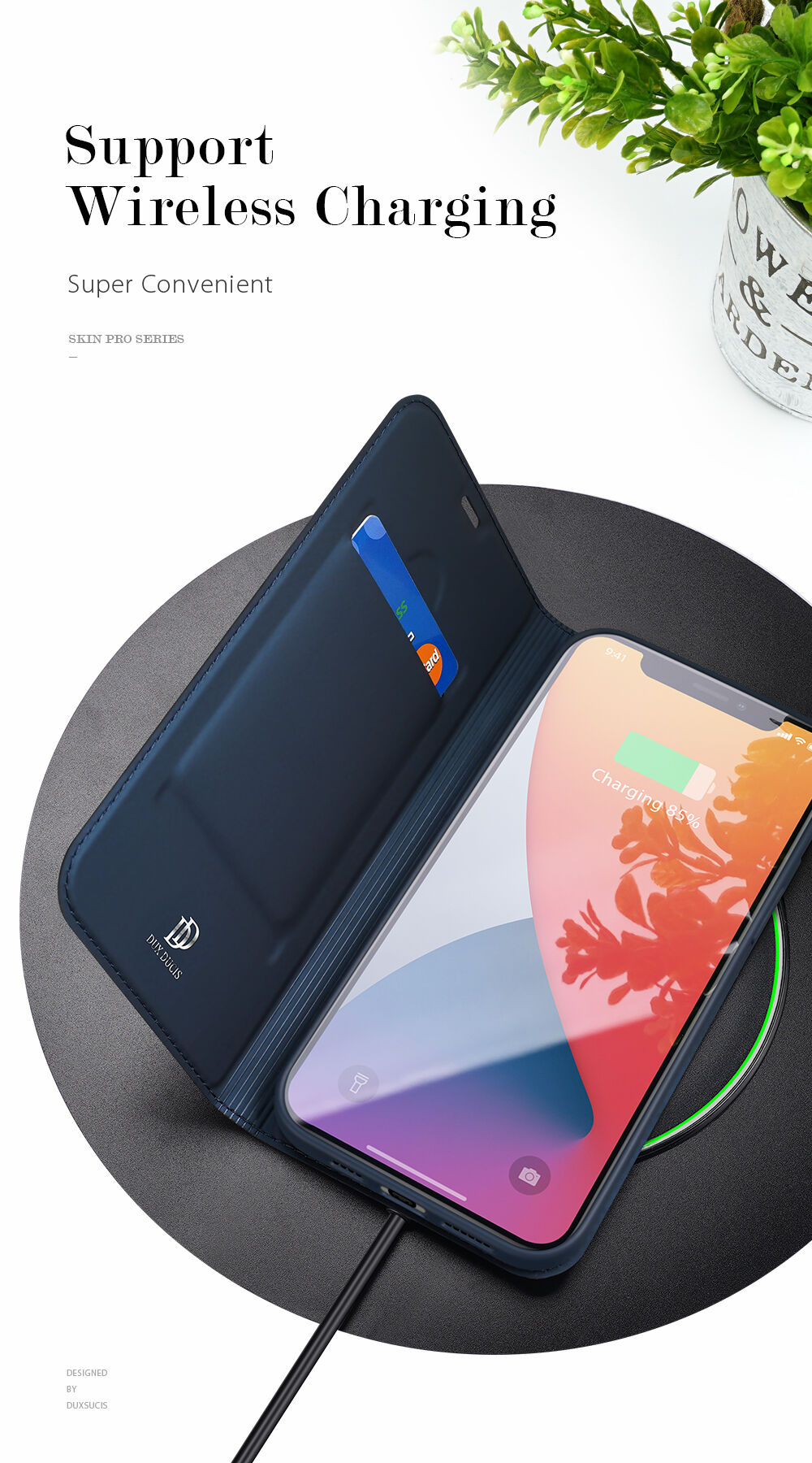 DUX DUCIS husă tip flip pentru iPhone 12 Pro Max - negru