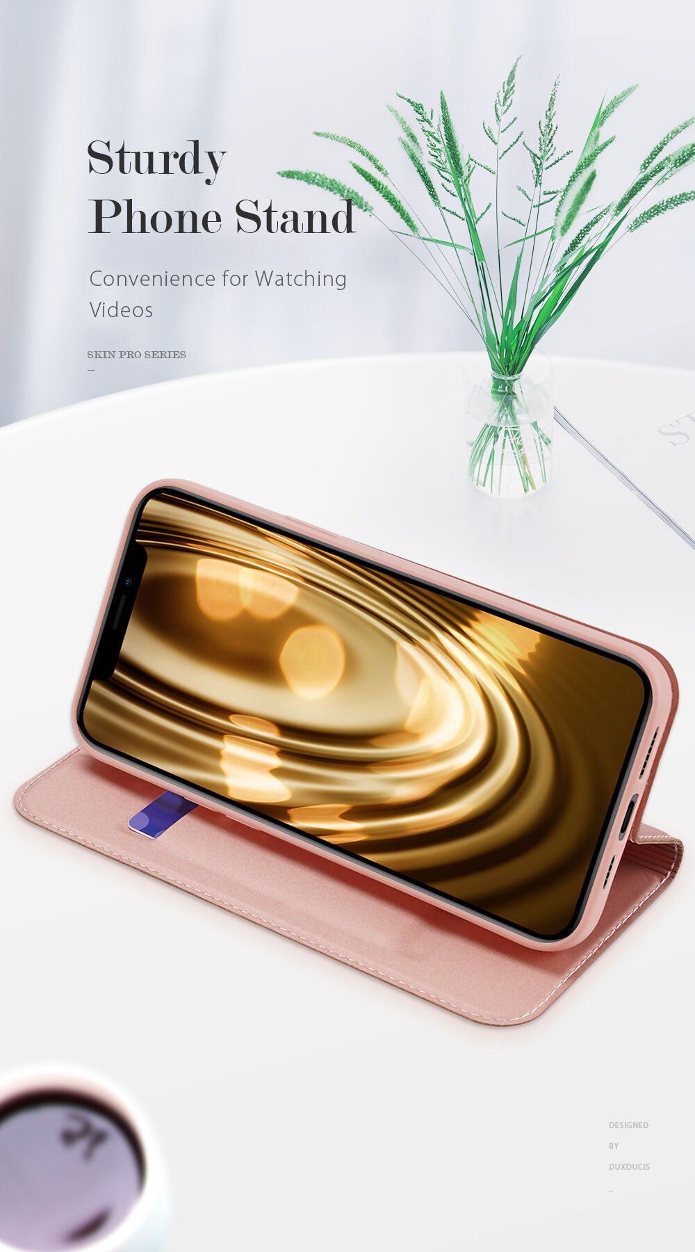 DUX DUCIS husă tip flip pentru iPhone 12 Pro Max - negru
