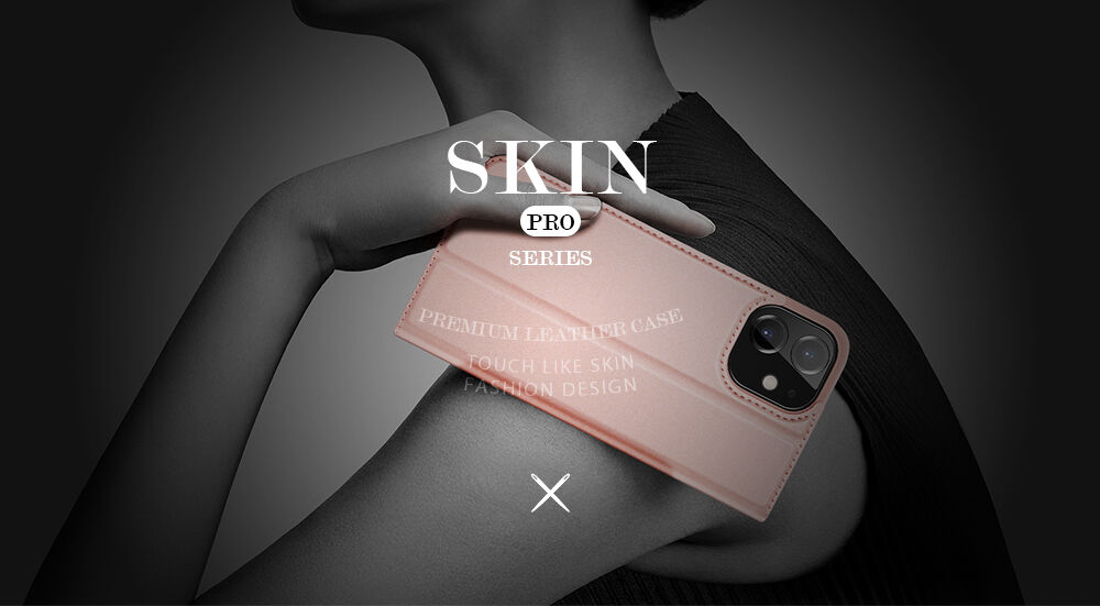 DUX DUCIS husă tip flip pentru iPhone 12 mini - negru