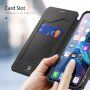 Dux Ducis husă tip portofel pentru iPhone XR - negru
