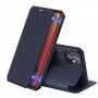 DUX DUCIS husă tip flip pentru iPhone 12 / 12 Pro - albastru închis