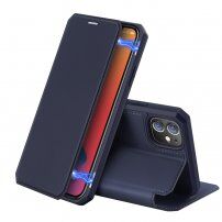 DUX DUCIS husă tip flip pentru iPhone 12 / 12 Pro - albastru închis