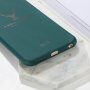 Carcasă mată cerb și citat din plastic moale pentru iPhone 6 Plus - negru