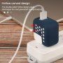 Husă de protecție perforată din silicon pentru adaptor de 10W / 12W - alb