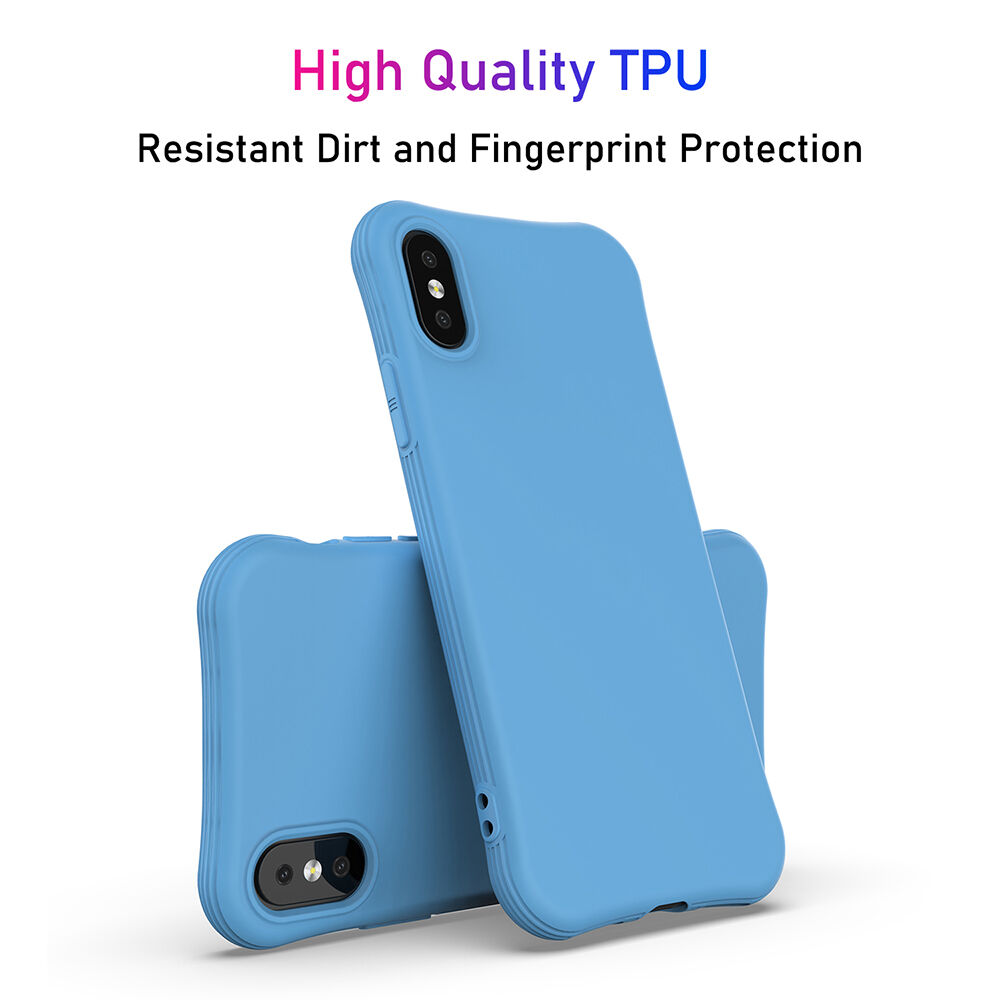 Enkay carcasă din plastic moale pentru iPhone X / XS - roz