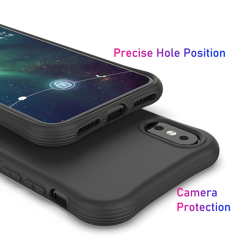 Enkay carcasă din plastic moale pentru iPhone X / XS - roz