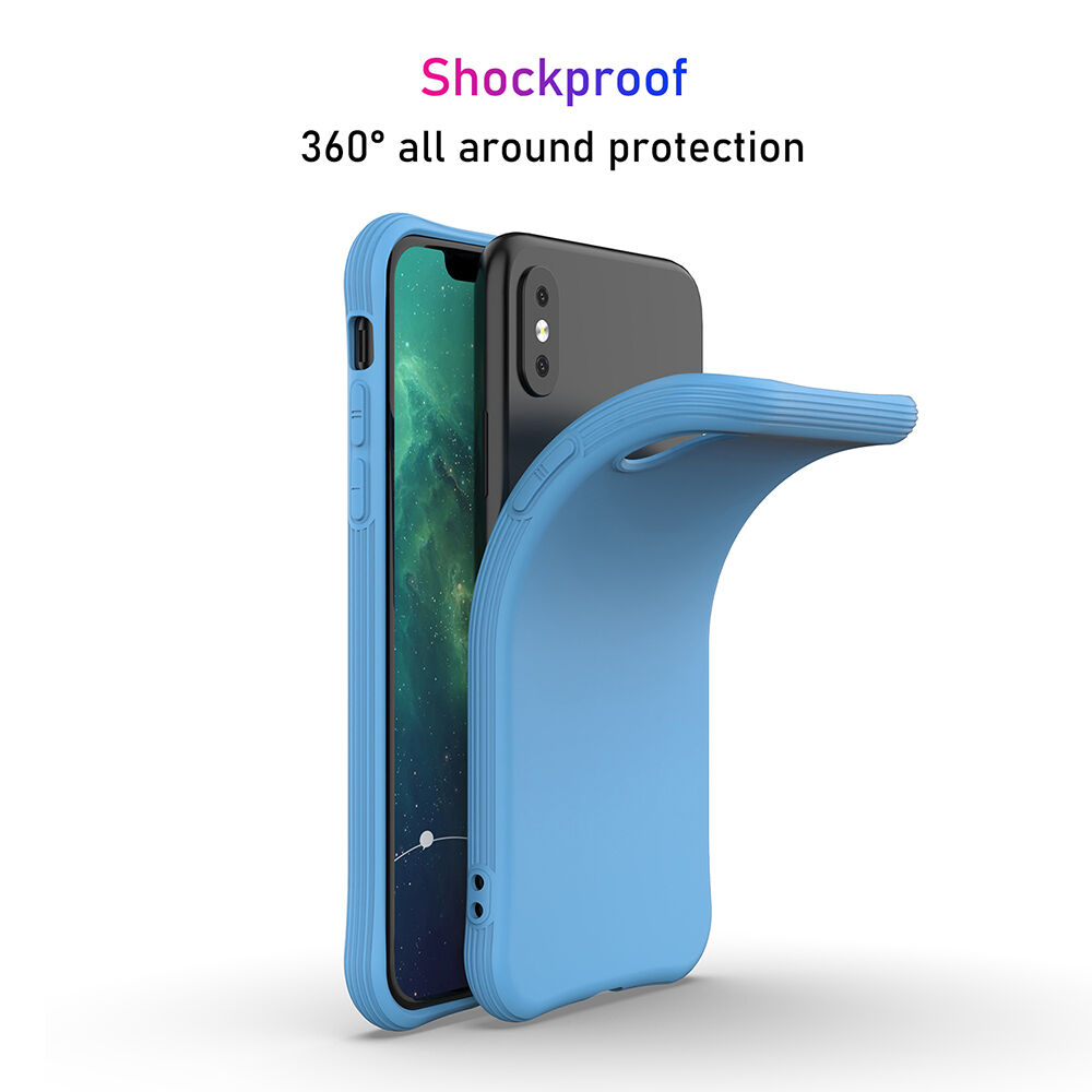 Enkay carcasă din plastic moale pentru iPhone X / XS - roz