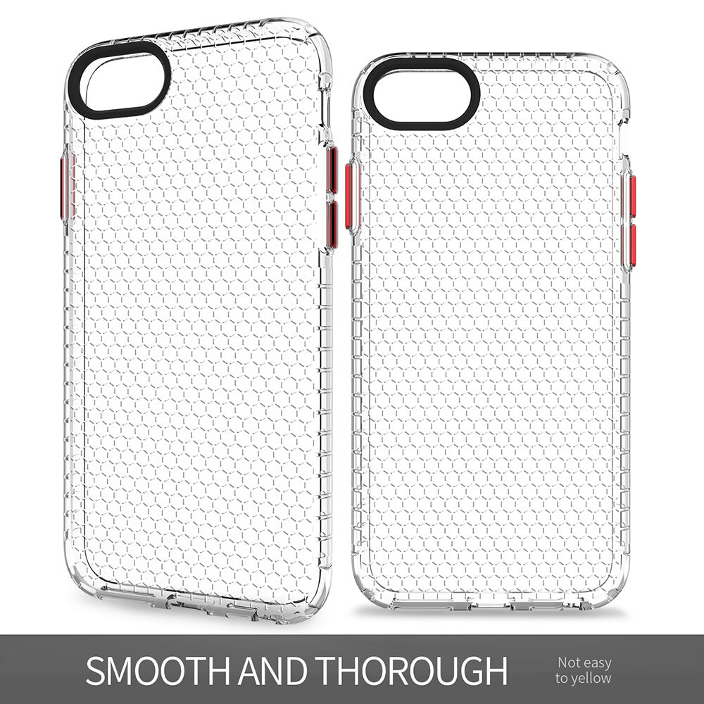 Carcasă transparentă cu structură de fagure pentru iPhone 6 / 6S / 7 / 8 - transparent Carcasă transparentă cu structură de fagure pentru iPhone 6 / 6S / 7 / 8 - transparent