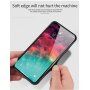 Carcasă cu partea din spate din sticlă pentru iPhone X / XS - nebuloasă colorată