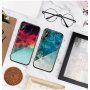Carcasă cu partea din spate din sticlă pentru iPhone X / XS - nebuloasă colorată