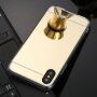 Carcasă tip oglindă pentru iPhone X / XS - auriu