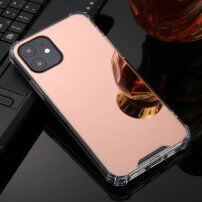 Carcasă tip oglindă pentru iPhone 11 Pro Max - roz-auriu