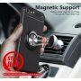 Carcasă cu stand metalic potrivit pentru suporturi magnetice pentru iPhone 5 / 5S / SE (2016) - roșu