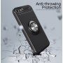 Carcasă cu stand metalic potrivit pentru suporturi magnetice pentru iPhone 5 / 5S / SE (2016) - gri-negru