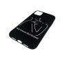 Carcasă silueta amanților din plastic moale pentru iPhone 11 - negru