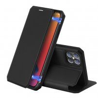 Dux Ducis husă tip portofel pentru iPhone 12 Pro Max - negru