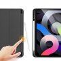 DUX DUCIS Domo husă cu spațiu pentru Apple Pencil și funcție de adormire, pentru iPad Air 4 (2020) / Air 5 (2022) - negru