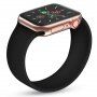 Curea din silicon filetat pentru Apple Watch 42mm / 41mm / 40mm / 38mm - S - negru