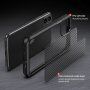 Ipaky husă semitransparentă rezistentă la impact cu model din fibră de carbon pentru iPhone 11 Pro - negru