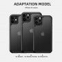Ipaky husă semitransparentă rezistentă la impact cu model din fibră de carbon pentru iPhone 11 Pro - negru