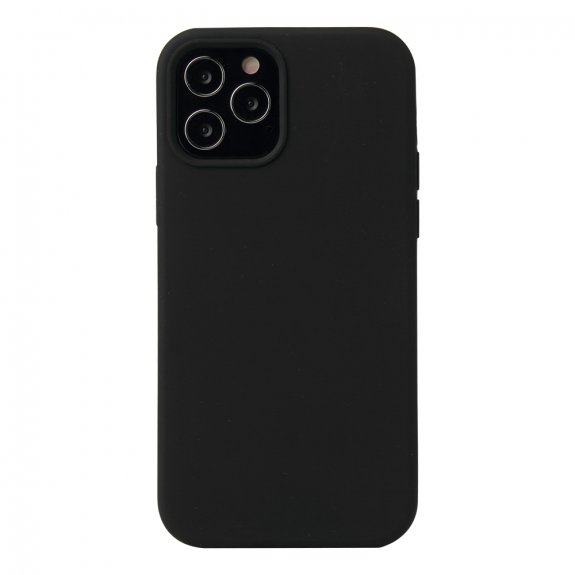 Carcasă din silicon pentru iPhone 12 / 12 Pro - negru