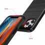Carcasă rezistentă pentru iPhone 12 Pro Max - textură periată - verde