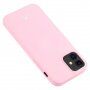 Goospery carcasă lucios din plastic moale pentru iPhone 12 mini - roz deschis