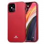Goospery carcasă lucios din plastic moale pentru iPhone 12 Pro Max - roșu