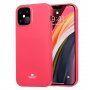 Goospery carcasă lucios din plastic moale pentru iPhone 12 Pro Max - fucsia