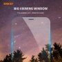 Enkay carcasă foarte subțire pentru spate din plastic moale- sticlă neagră + 2.5D pe display pentru iPhone 11 Pro Max
