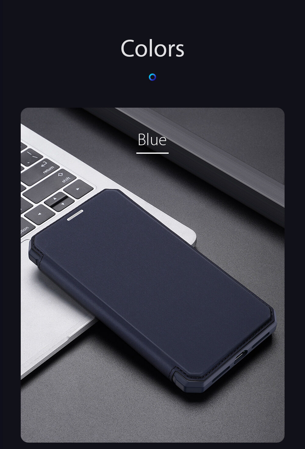 Dux Ducis husă tip portofel pentru iPhone 7 / 8 / SE (2020/2022) - negru