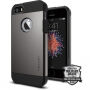 Carcasă rezistentă subţire Spigen Armor, pentru Apple iPhone SE (2016) / 5S - ardezie metalică