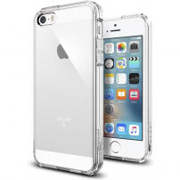 Carcasă ultra subţire rezistentă Spigen, Apple iPhone SE (2016) / 5S / 5 - transparent