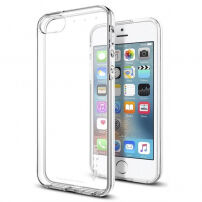 Carcasă practică Spigen Liquid, pentru Apple iPhone SE (2016) / 5S - transparent