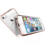 Carcasă ultra subţire rezistentă Spigen, Apple iPhone SE (2016) / 5S / 5 - transparent cu ramă roz