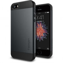 Carcasă subţire de protecţie Spigen Armor, pentru Apple iPhone SE (2016) / 5S - negru