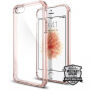 Carcasă de protecţie Spigen Crystal Shell, din policarbonat, pentru Apple iPhone SE (2016) / 5S - transparent roz