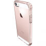 Carcasă de protecţie Spigen Crystal Shell, din policarbonat, pentru Apple iPhone SE (2016) / 5S - transparent roz