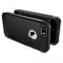 Carcasă rezistentă subţire Spigen Armor, pentru Apple iPhone SE (2016) / 5S - negru