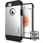Carcasă rezistentă subţire Spigen Armor, pentru Apple iPhone SE (2016) / 5S - argintiu