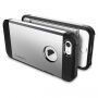 Carcasă rezistentă subţire Spigen Armor, pentru Apple iPhone SE (2016) / 5S - argintiu