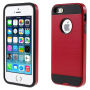 Husă 2 în 1 pentru Apple iPhone 5 / 5S / SE (2016) - roşie