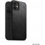 Nomad Folio husă flip din piele pentru iPhone 12 mini - negru