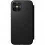 Nomad Folio husă flip din piele pentru iPhone 12 Pro Max - negru