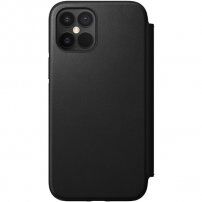 Nomad Folio husă flip din piele pentru iPhone 12 Pro Max - negru